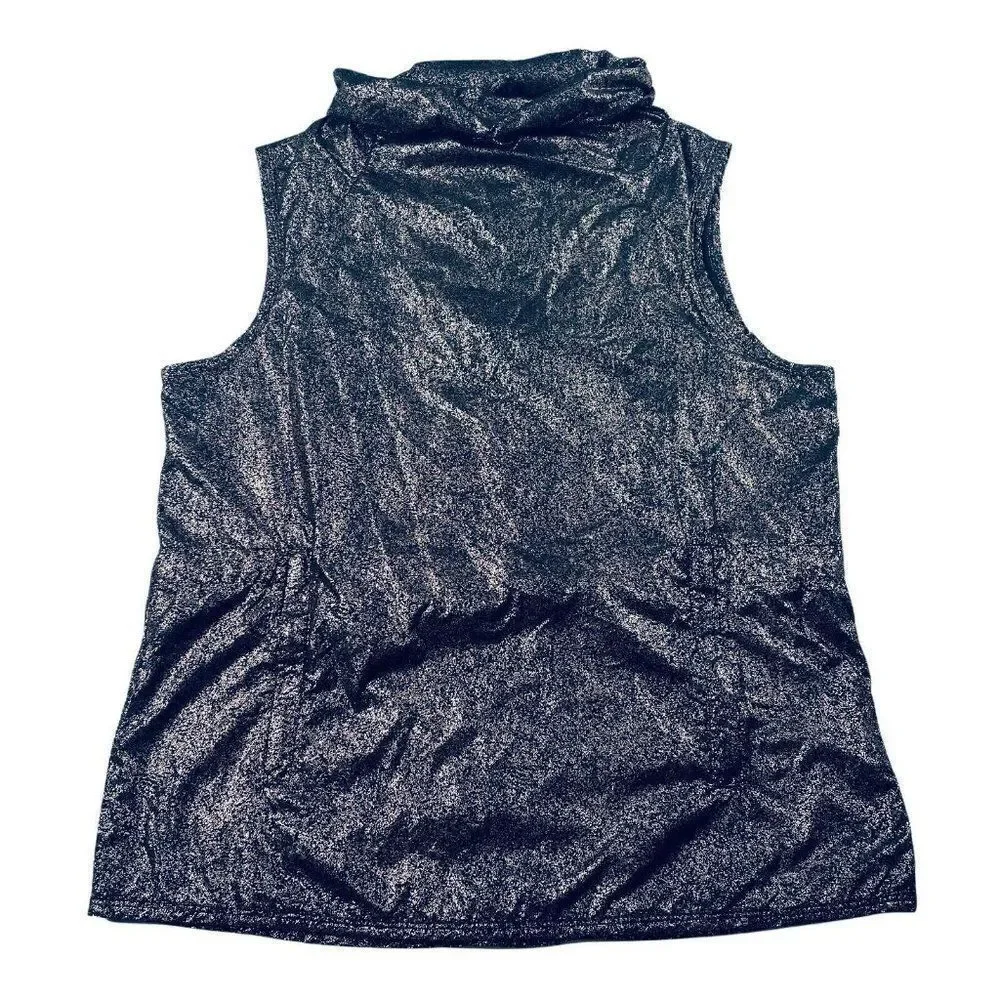 Fabletics Liora Vest Gilet Black Rose Gold Vest